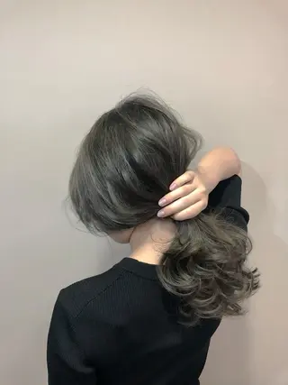 ロング カラー 小顔カット✨ 透明感カラー/村上のヘアスタイル