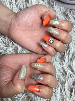 セミロング ネイル ✴︎ Delightのネイルデザイン