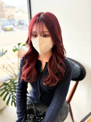 ロング ボブレイヤー募集中 出島　凜平のヘアスタイル