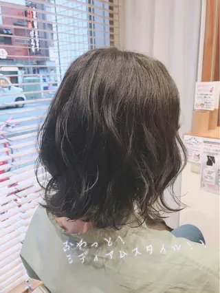 ミディアム アザマ　ヤスカツ _rosso 川口のヘアスタイル