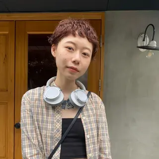 ショート パーマ ヘアアレンジ ニュアンスヘア🌔 nanakoのヘアスタイル