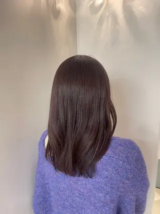 ミディアム カラー パーマ ヒナ/酸性ストレート ・艶カラー🌿のヘアスタイル