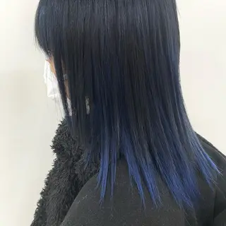 ミディアム カラー マンツーマン女性 美容師 奏のヘアスタイル