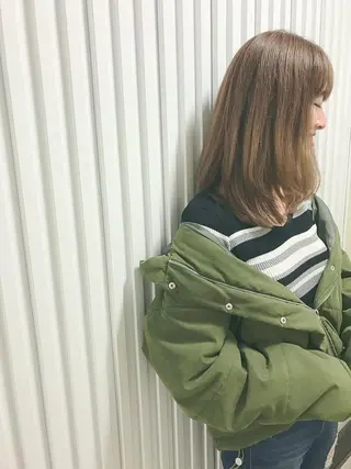 セミロング 髪の悩み解決🌈齊藤 美遥のヘアスタイル