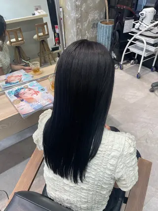 セミロング カラー&縮毛 kotojiのヘアスタイル