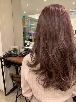 ロング カラー 【完全個室】髪質改善 暖色カラー/山崎唯奈のヘアスタイル