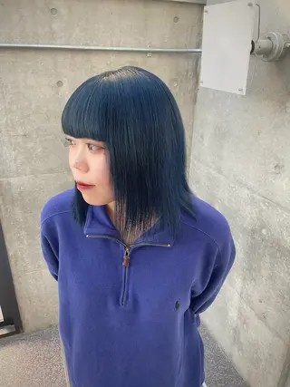 ミディアム カラー 似合わせカット/ デザインカラー🦄のヘアスタイル