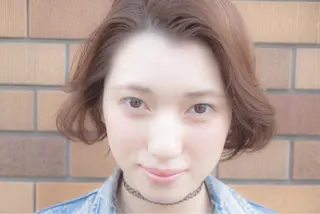 ミディアム カラー パーマ 代官山 ボブヘアーのヘアスタイル