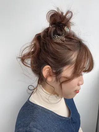 ロング m i k u n aのヘアスタイル