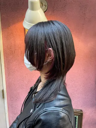 セミロング カラー ナカムラ イヅミのヘアスタイル