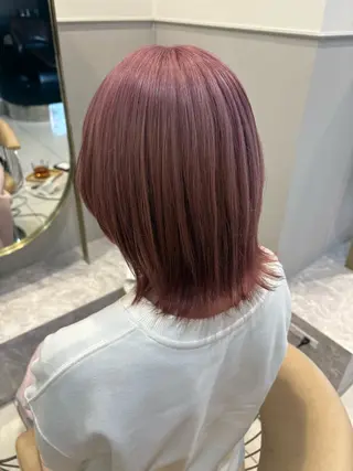ミディアム かな🎀 ぷるカラー/エクステのヘアスタイル