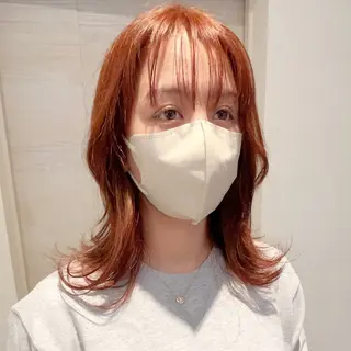 ミディアム 平居 リサのヘアスタイル