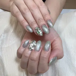 ネイル 🍄Rina🍄 韓国風ネイルのネイルデザイン