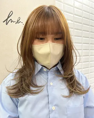 ロング hub hair レイヤー/透明感のヘアスタイル