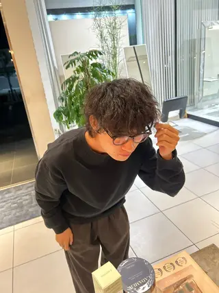 パーマ メンズ 髪質改善/ストレート パーマ長久手/ひかるのヘアスタイル