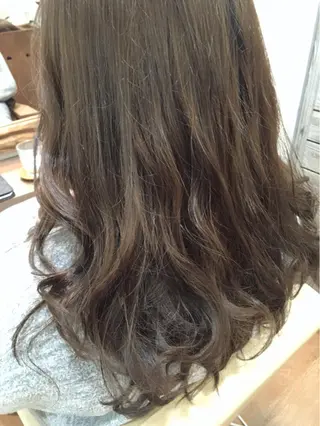 ロング カラー パーマ 【mokuオーナー】 ちはるのヘアスタイル