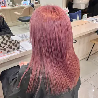 セミロング カラー 韓国レイヤー 暖色カラー/さくらのヘアスタイル