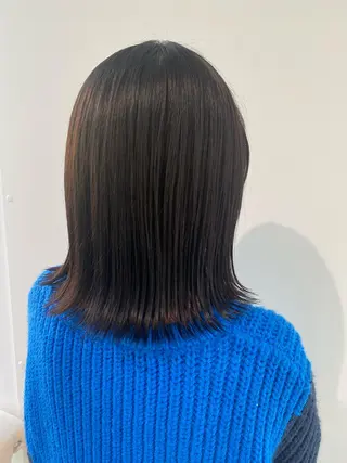 ミディアム カラー 伊藤 歩のヘアスタイル