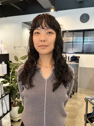 ロング パーマ dogstar小林諒 パーマ/レイヤーのヘアスタイル