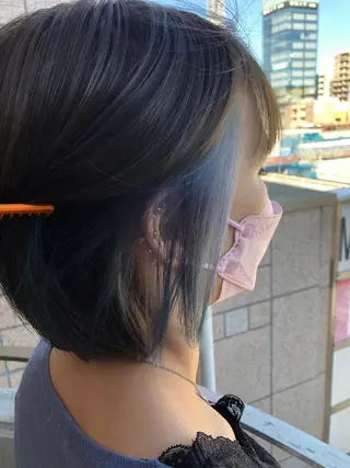 ミディアム カラーアンドケアリタ kitamuuuのヘアスタイル