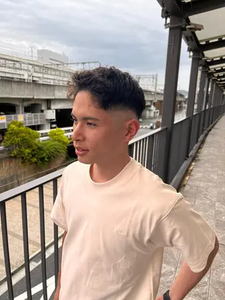 ショート メンズ パーマスタイル特化◎ 永戸圭汰のヘアスタイル