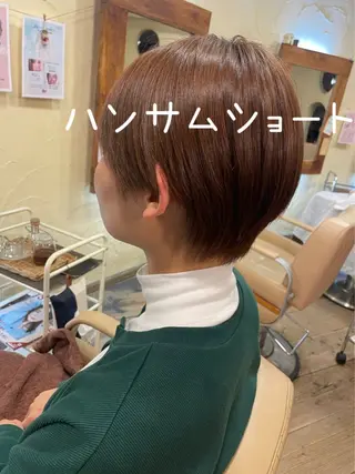 ショート カラー 大鹿 数馬のヘアスタイル