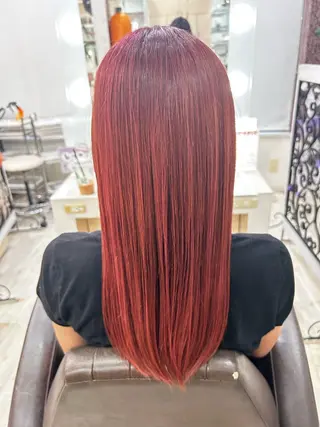 セミロング カラー 東恩納 誠のヘアスタイル