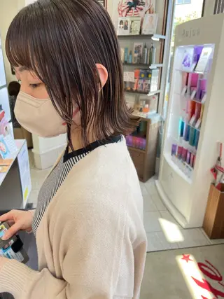ショート カラー コレットヘアー 田中アヤノのヘアスタイル