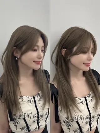 ロング 韓国ヘア×2way 🇰🇷和知拓郎のヘアスタイル