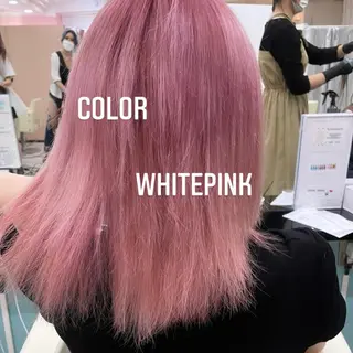 ミディアム カラー エクステ🩵ブリーチ 韓国ヘア🩵KAEのヘアスタイル