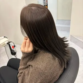 ミディアム カラー Ayano🎀似 合わせ×透明感🎀のヘアスタイル