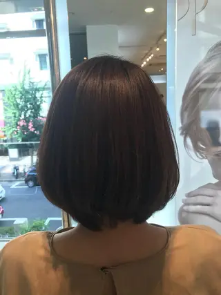 ミディアム カラー 小杉輝/ショート /艶カラー✨のヘアスタイル