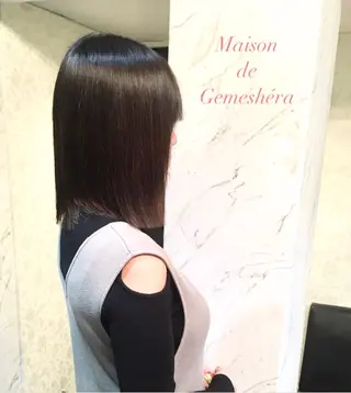 ミディアム 🗝髪質改善×カット 🪄Ji_yeongのヘアスタイル