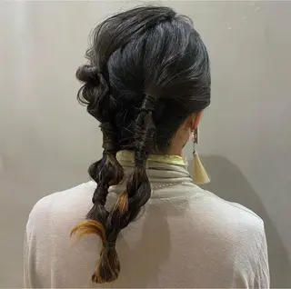 ヘアアレンジ グレージュ🐰透明感 カラー🫧akihoのヘアスタイル
