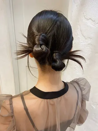 ヘアアレンジ 🌟アレンジが似合う カラー🌟Rumiのヘアスタイル