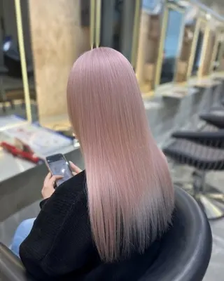 ロング ケアブリーチ/ 髪質改善/垣尾颯大のヘアスタイル