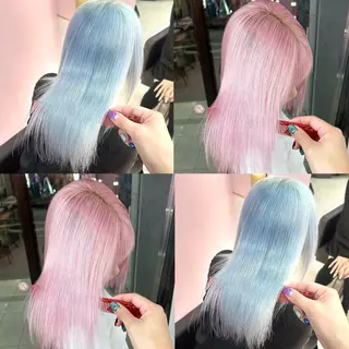 ロング 2次元カラー/ ブリーチMANATOのヘアスタイル