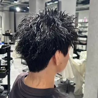 ショート パーマ ヘアアレンジ メンズ メンズヘア静岡 ✂︎Ryuheiのヘアスタイル