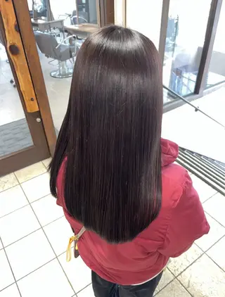 セミロング 川口 南瑠のヘアスタイル