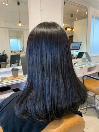 セミロング カラー ヘアアレンジ メンズ ネイル Sia中野新橋 『JUNYA』のヘアスタイル