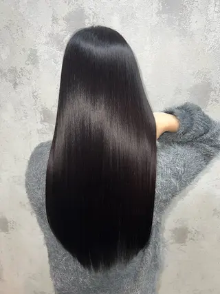 ロング 縮毛矯正/艶髪/ ミヅキ🌹🌙のヘアスタイル