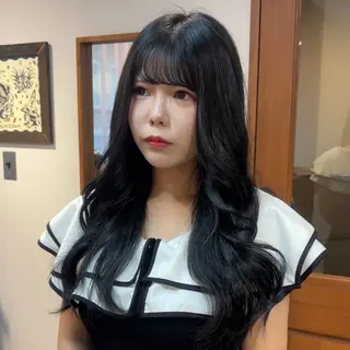 ロング カラー 海愛 🩵のヘアスタイル