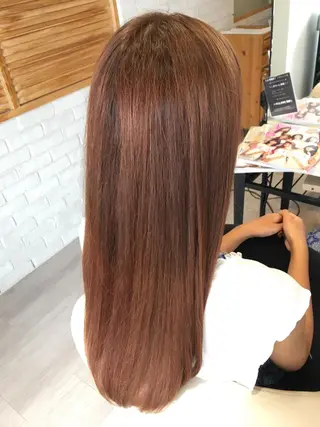 ロング カラー 金子 富士のヘアスタイル
