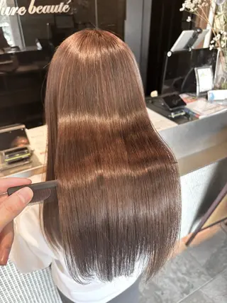 セミロング 白髪ぼかし＆ショート ＆ツヤ髪💎YUMAのヘアスタイル