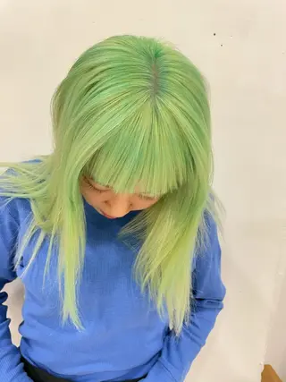 ミディアム カラー 吉田一輝 外国人パーマのヘアスタイル
