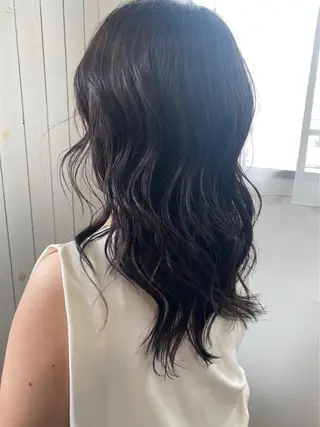セミロング 阪神西宮★JUNO 川﨑温子のヘアスタイル