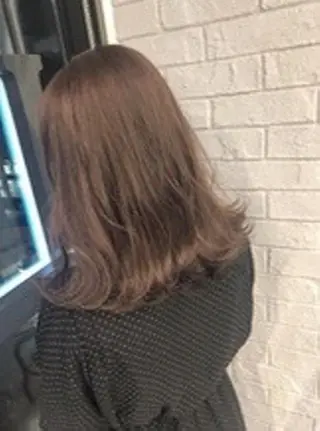 ミディアム カラー オーナースタイリスト 奈須雄紀のヘアスタイル
