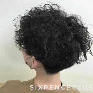 ショート メンズ Back  bone barberのヘアスタイル