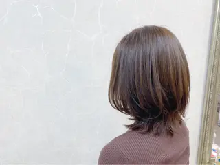 ミディアム カラー 梶  睦🌟 似合わせカットのヘアスタイル