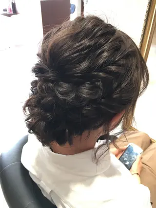 ミディアム ヘアアレンジ 美容院 むぎのその他イメージ